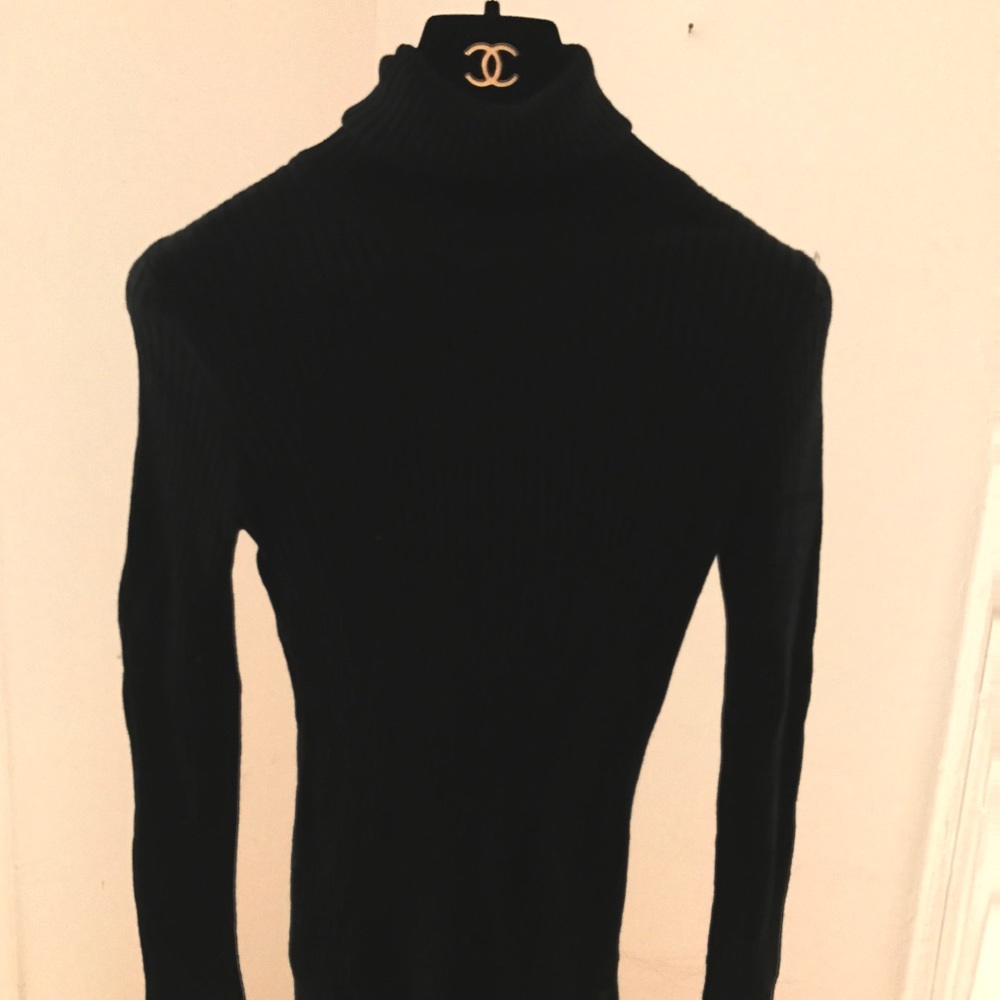 Designer turtleneck jumper